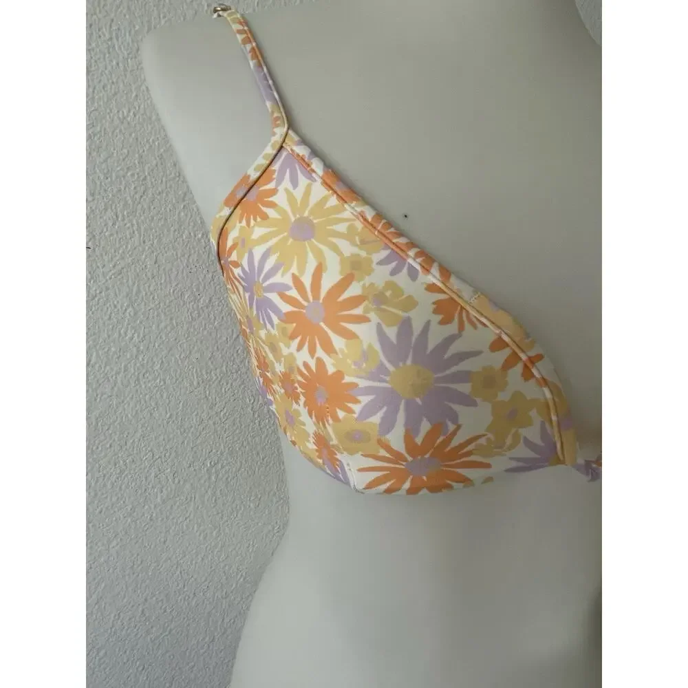 L*Space Swim Bikini Top Plunge Multicolor Floral Swimwear